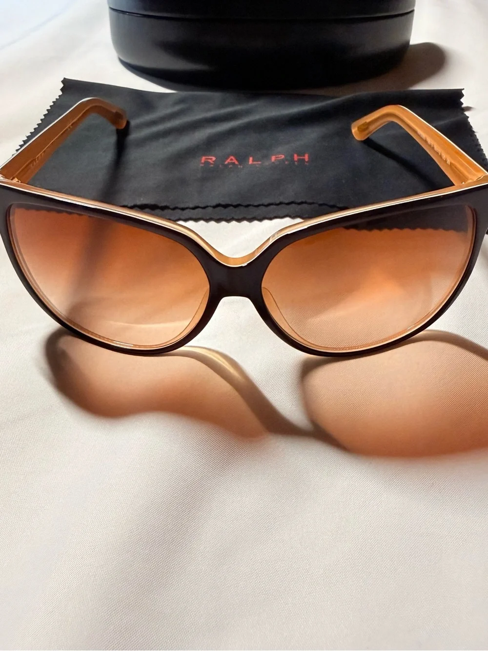 Ralph Lauren Brown Tortoiseshell Gradient Women's Sunglasses